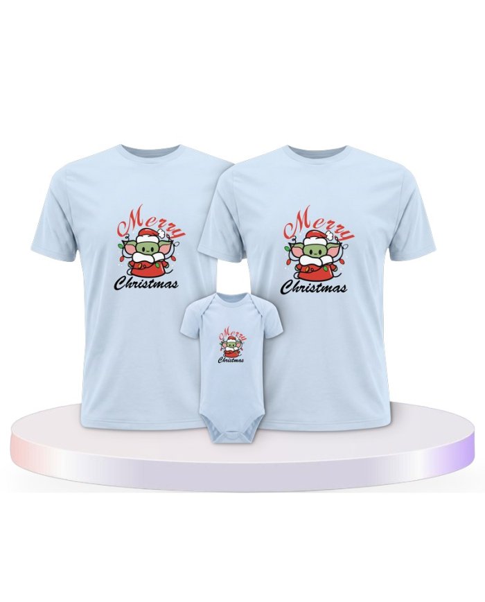 Familienlook T-Shirts mit May Christmas Be With You | Paarpulli