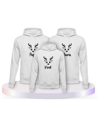 Rentier Family Familienset Hoodies | Paarpulli