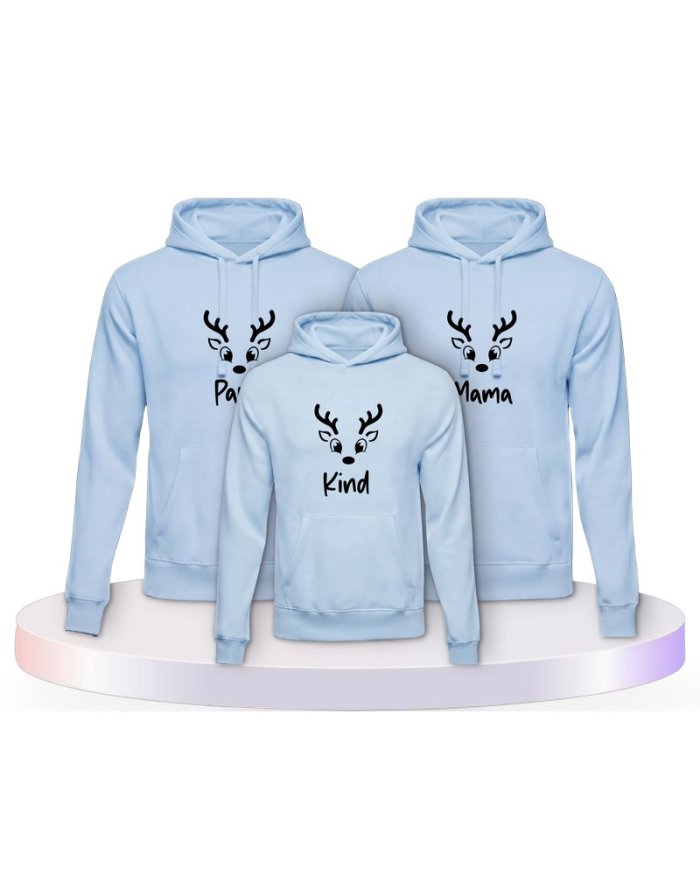 Rentier Family Familienset Hoodies | Paarpulli