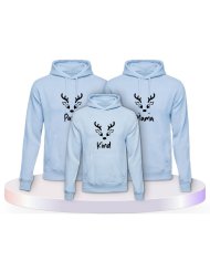 Rentier Family Familienset Hoodies | Paarpulli