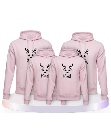 Rentier Family Familienset Hoodies | Paarpulli