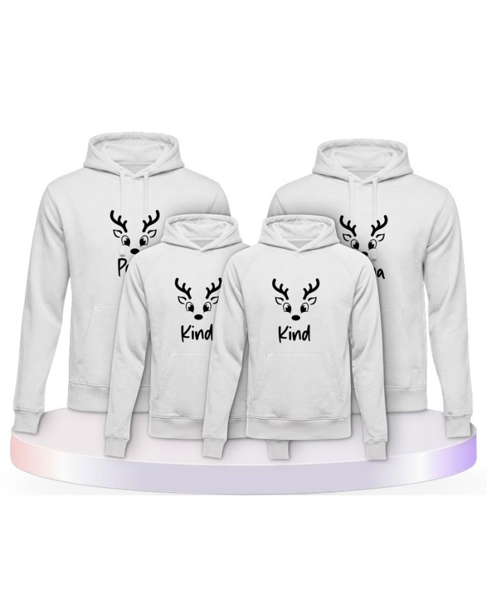 Rentier Family Familienset Hoodies | Paarpulli