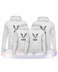 Rentier Family Familienset Hoodies | Paarpulli