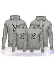 Rentier Family Familienset Hoodies | Paarpulli