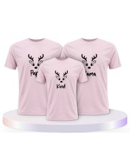 Rentier Family Familienset T-Shirts | Paarpulli