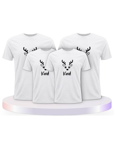 Rentier Family Familienset T-Shirts | Paarpulli