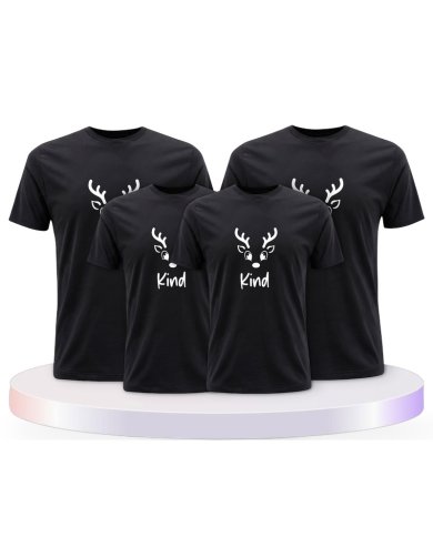 Rentier Family Familienset T-Shirts | Paarpulli