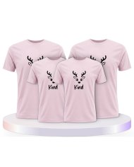 Rentier Family Familienset T-Shirts | Paarpulli