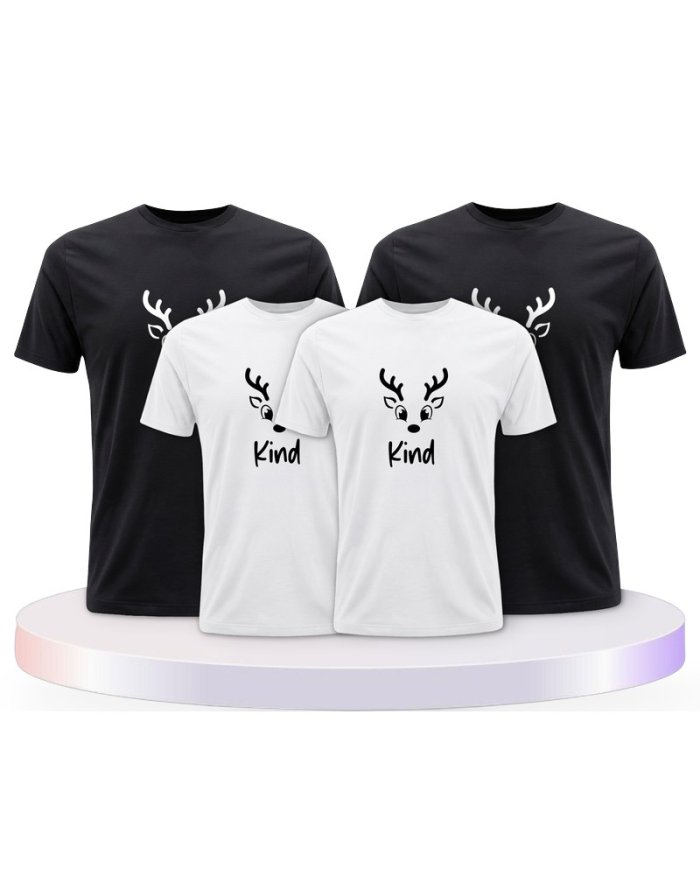 Rentier Family Familienset T-Shirts | Paarpulli