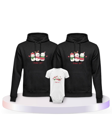 Frohes Fest Schneemann + Partner Outfit für die Familie | Paarpulli