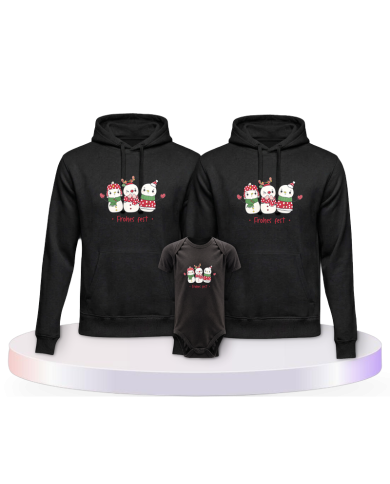 Frohes Fest Schneemann + Partner Outfit für die Familie | Paarpulli