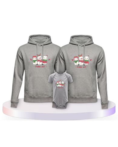 Frohes Fest Schneemann + Partner Outfit für die Familie | Paarpulli