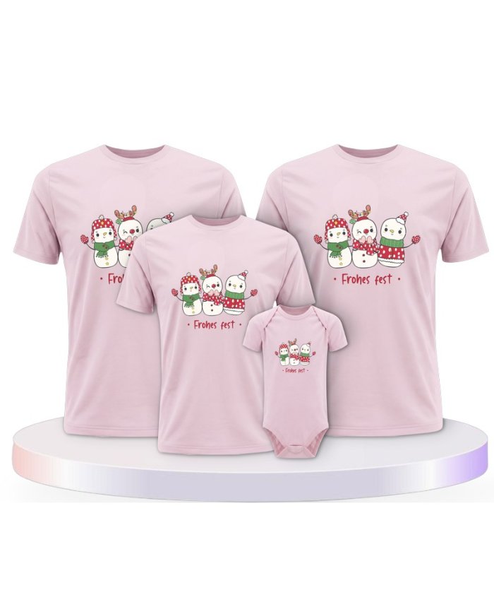 Frohes Fest Schneemann Partner Outfit für die Familie | Paarpulli