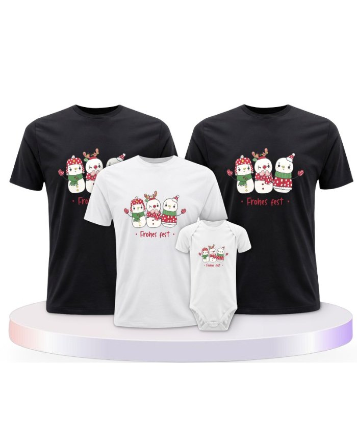Frohes Fest Schneemann Partner Outfit für die Familie | Paarpulli