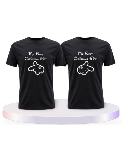 Partnerlook T-Shirts mit My best Christmas Gift | Paarpulli