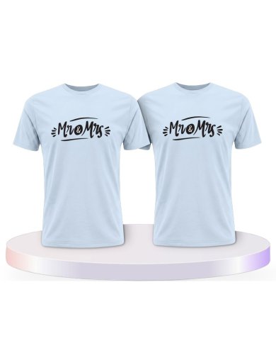 Mr. und Mrs. Verziertes Couple T-Shirts kaufen | Paarpulli