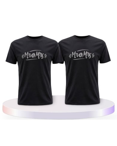 Mr. und Mrs. Verziertes Couple T-Shirts kaufen | Paarpulli