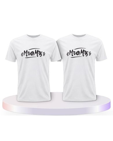 Mr. und Mrs. Verziertes Couple T-Shirts kaufen | Paarpulli