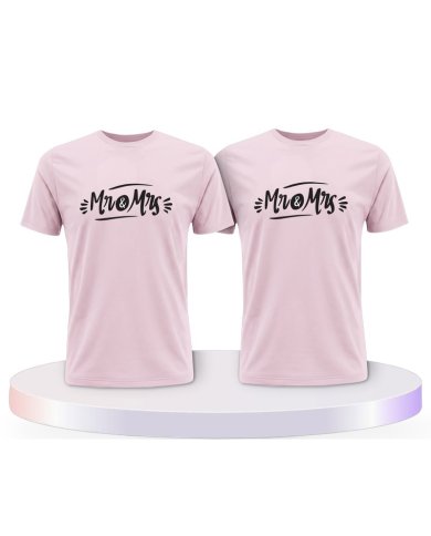 Mr. und Mrs. Verziertes Couple T-Shirts kaufen | Paarpulli