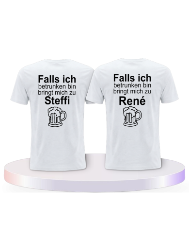 Gemeinsamer Look: Wenn ich betrunken bin T-Shirts | Paarpulli