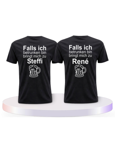Gemeinsamer Look: Wenn ich betrunken bin T-Shirts | Paarpulli
