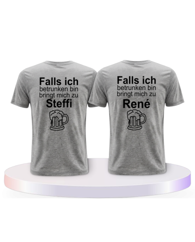 Gemeinsamer Look: Wenn ich betrunken bin T-Shirts | Paarpulli