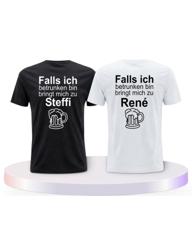 Gemeinsamer Look: Wenn ich betrunken bin T-Shirts | Paarpulli
