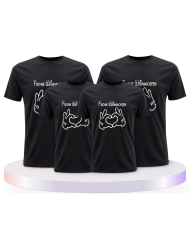 Frohe Weihnachten Familienset T-Shirts | Paarpulli