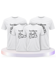 Frohe Weihnachten Familienset T-Shirts | Paarpulli