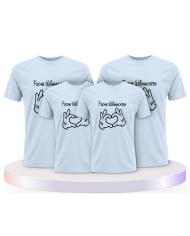 Frohe Weihnachten Familienset T-Shirts | Paarpulli