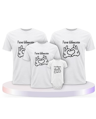 Frohe Weihnachten Partner Outfit für die Familie | Paarpulli