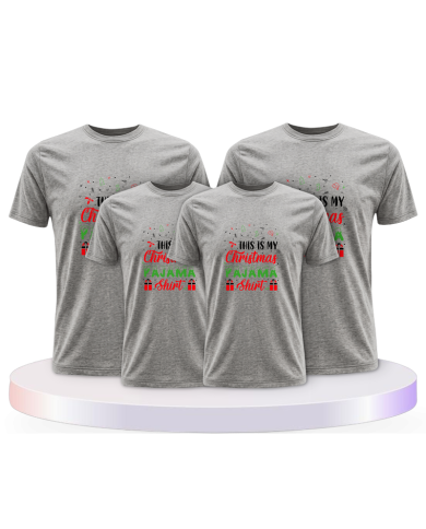 Familienlook T-Shirts mit This Is My Christmas Pajama | Paarpulli