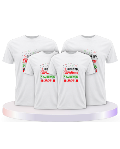 Familienlook T-Shirts mit This Is My Christmas Pajama | Paarpulli