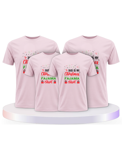 Familienlook T-Shirts mit This Is My Christmas Pajama | Paarpulli
