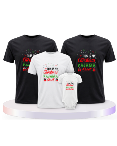 This Is My Christmas Pajama Pärchen T-Shirts | Paarpulli