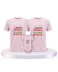 Familienlook T-Shirts mit This Is my Christmas Pajama | Paarpulli