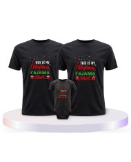 Familienlook T-Shirts mit This Is my Christmas Pajama | Paarpulli
