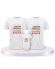Familienlook T-Shirts mit This Is my Christmas Pajama | Paarpulli