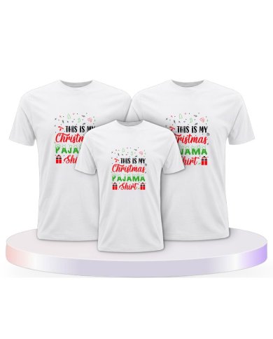This Is my Christmas Pajama Familienset T-Shirts | Paarpulli