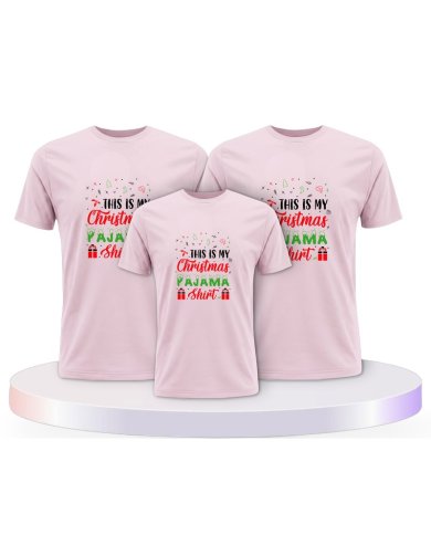 This Is my Christmas Pajama Familienset T-Shirts | Paarpulli