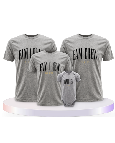 Fam Crew mit Wunschname Couple T-Shirts kaufen | Paarpulli