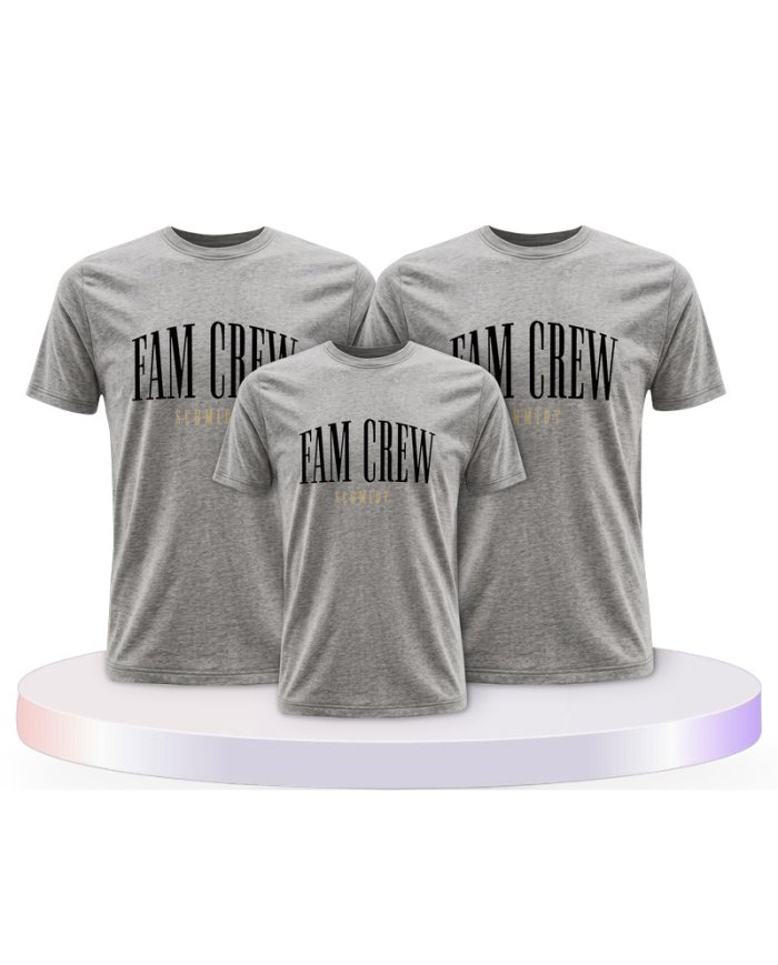 Familienlook T-Shirts mit Fam Crew | Paarpulli
