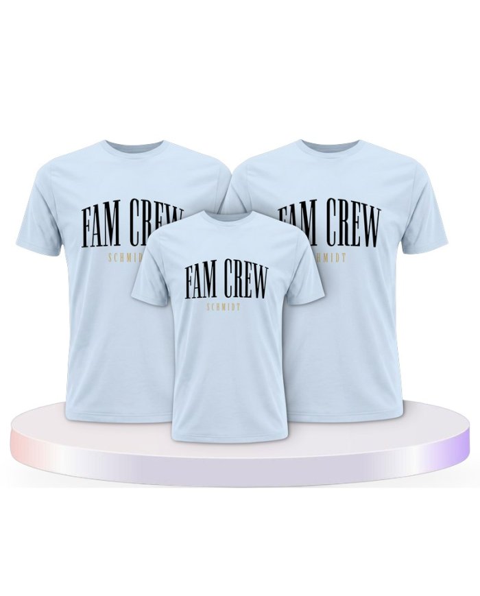 Familienlook T-Shirts mit Fam Crew | Paarpulli