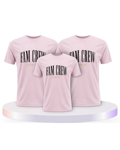 Familienlook T-Shirts mit Fam Crew | Paarpulli
