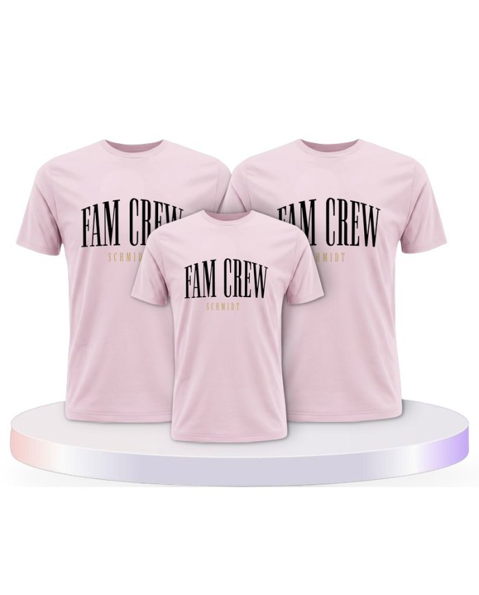 Familienlook T-Shirts mit Fam Crew | Paarpulli