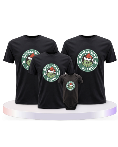 Familienlook T-Shirts mit Christmas Blend Familienset | Paarpulli