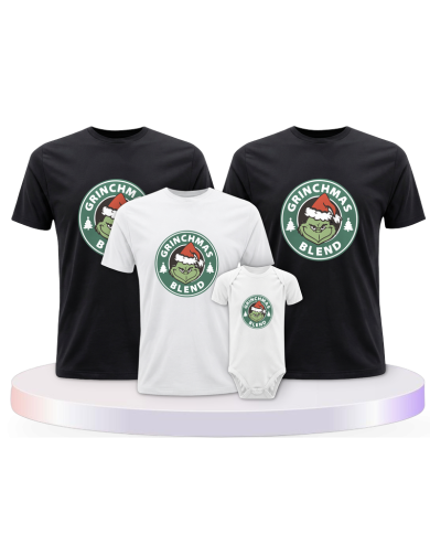 Familienlook T-Shirts mit Christmas Blend Familienset | Paarpulli