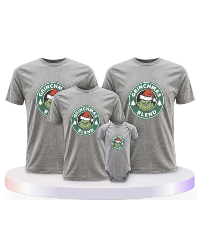 Familienlook T-Shirts mit Christmas Blend Familienset | Paarpulli