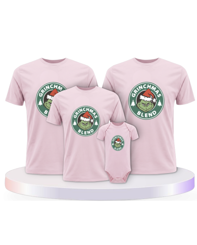 Familienlook T-Shirts mit Christmas Blend Familienset | Paarpulli