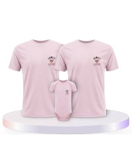 Family Love Familienset T-Shirts mit Babybody | Paarpulli
